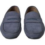 Dolce & Gabbana Blue Calf Leather Slip On Moccasin Shoes MV5690-41.5