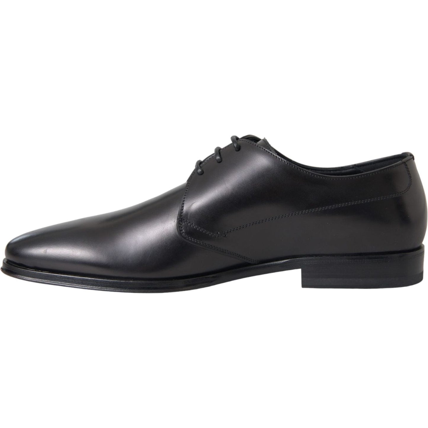 Dolce & Gabbana Black Leather Derby Formal Dress Men Shoes MV5699-39