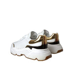Dolce & Gabbana White Gold DAYMASTER Leather Sneakers Shoes LA5712 #11-39