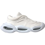 Dolce & Gabbana White Padded Fabric Wave Low Top Sneakers Shoes LA11169-39