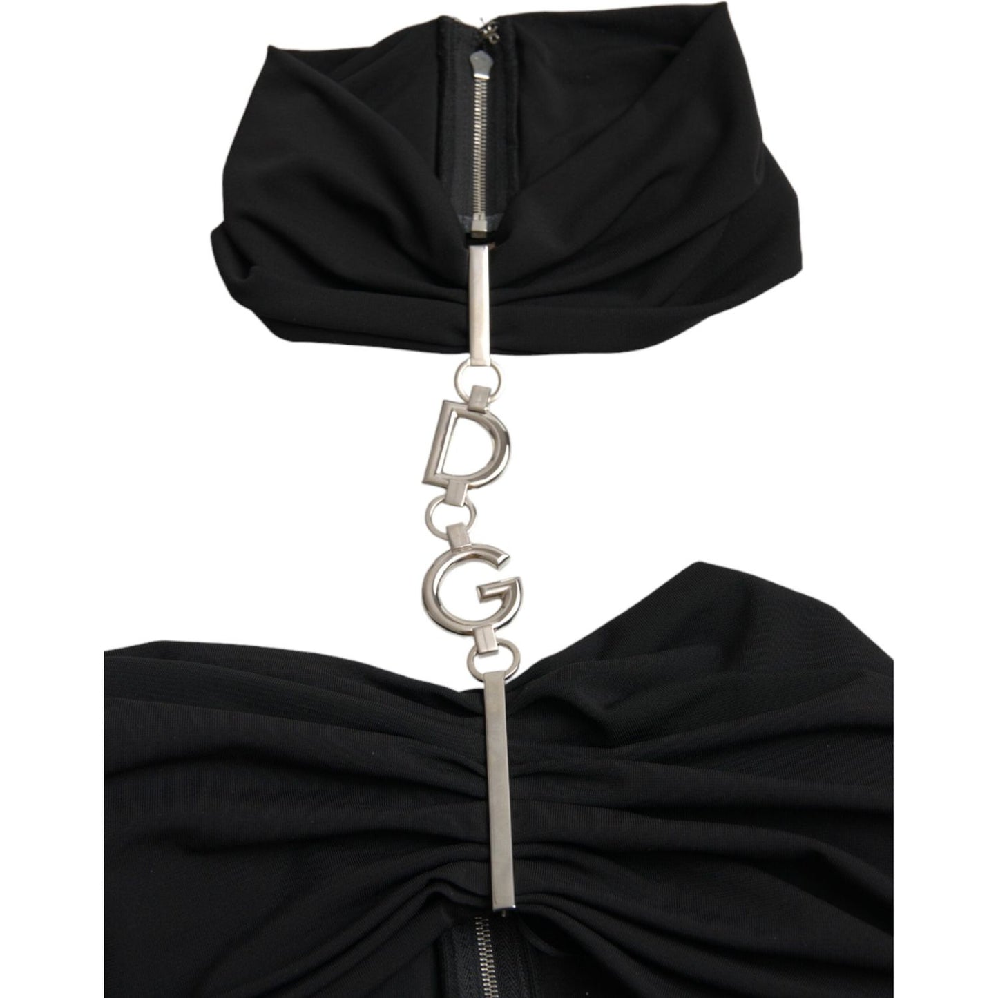 Dolce & Gabbana Black Cut Out Sleeveless Bodycon Mini Dress DR281043-40