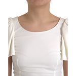 Dolce & Gabbana White Viscose Round Neck Short Sleeves Top TSH852018-36