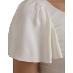 Dolce & Gabbana White Viscose Round Neck Short Sleeves Top TSH852018-36