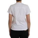 Balenciaga White Cotton Crew Neck Short Sleeves Tee T-shirt TSH84997-L