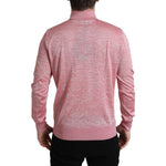 Dolce & Gabbana Pink Polyester Collared Men Pullover Sweater TSH85144-50
