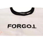 Dolce & Gabbana White Forgot Print Short Sleeves Crop T-shirt TSH7168-42