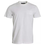 Dolce & Gabbana White Logo Embossed Cotton Crewneck T-shirt TSH84885-52