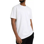 Dolce & Gabbana White Logo Embossed Cotton Crewneck T-shirt TSH84884-56