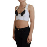 Dolce & Gabbana White Viscose Sleeveless Cropped Bustier Top TSH83767-40