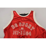 Dolce & Gabbana Red Nylon Logo Print Sleeveless Jersey Top TSH83754-40