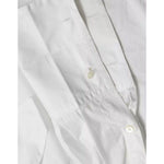 Dolce & Gabbana White Cotton Ascot Collar Long Sleeves Top TSH84509-40
