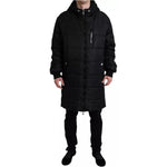Dolce & Gabbana Black Nylon Hooded Parka Coat Winter Jacket JKT4002-56