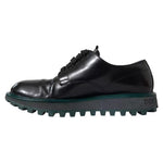Dolce & Gabbana Black Leather Derby Formal Dress Shoes MV5310-42