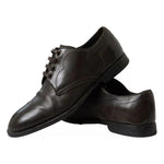 Dolce & Gabbana Green Leather Mens Formal Dress Shoes MV5131-39