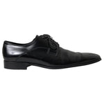 Dolce & Gabbana Black Polished Leather Formal Dress Shoes MV5139-44