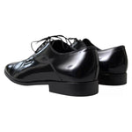 Dolce & Gabbana Black Polished Leather Formal Dress Shoes MV5139-44