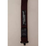 Dolce & Gabbana Bordeaux Silk Adjustable Neck Men Bow Tie FT3763