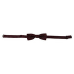 Dolce & Gabbana Bordeaux Silk Adjustable Neck Men Bow Tie FT3763