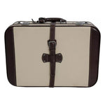 Dolce & Gabbana Brown Beige Leather Mens Travel Suitcase Luggage Bag VAS12339