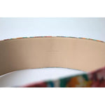 Dolce & Gabbana Multicolor Carretto Fabric Wide Waist Belt WMB352-85
