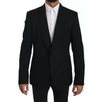 Dolce & Gabbana Black Single Breasted Formal Coat Blazer KOS1621-52
