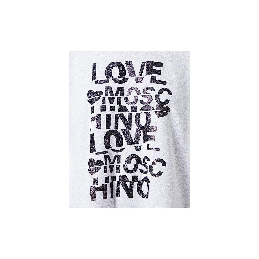 Love Moschino Gray Cotton Women Sweater LO-10218-S
