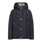 Elegant Blue Aquascutum Jacket with Removable Hood AQ-7483-IT46 | S