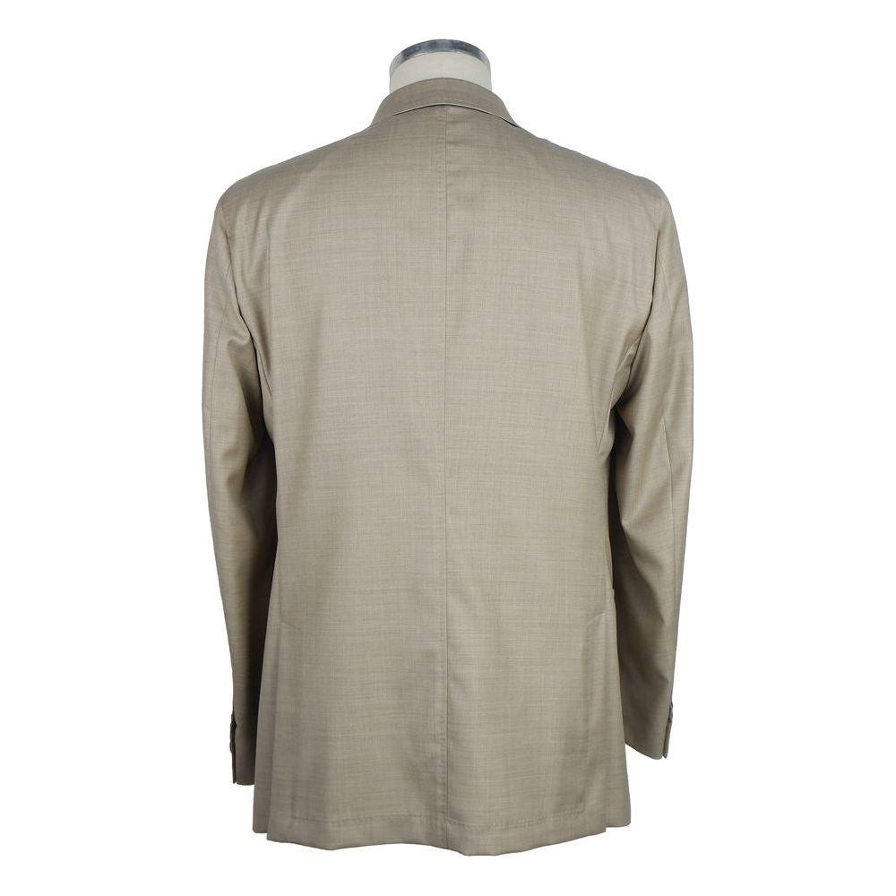 Emilio Romanelli Beige Wool Men's Blazer EM-6590-IT48 | M