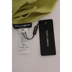 Dolce & Gabbana Green Silk Stretch Blouse Top TSH1439-4