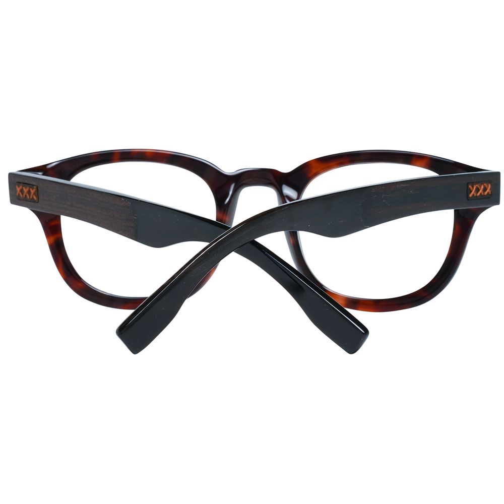 Ermenegildo Zegna Brown Men Optical Frames ER-1038897