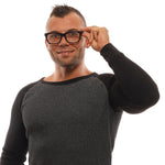 Ermenegildo Zegna Black Men Optical Frames ER-1038900