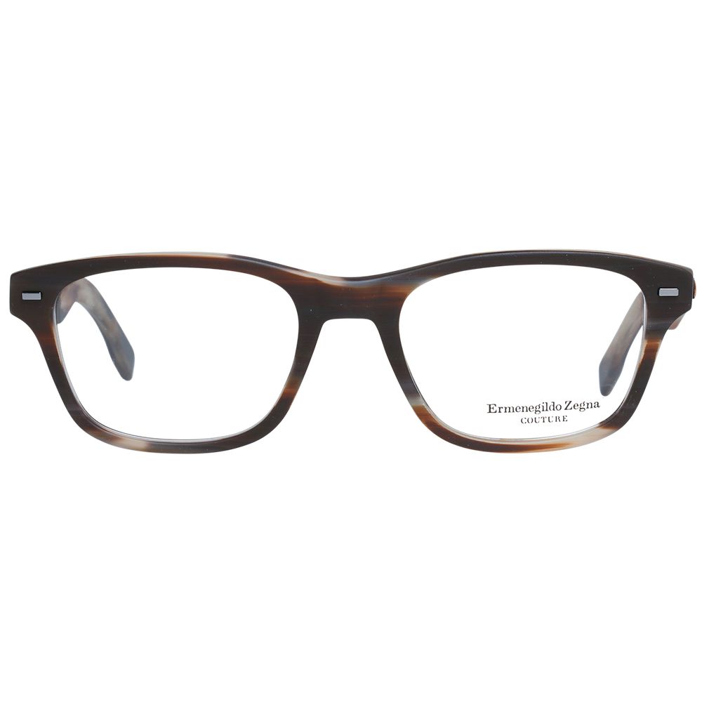 Ermenegildo Zegna Brown Men Optical Frames ER-1038912