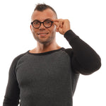 Ermenegildo Zegna Black Men Optical Frames ER-1038927