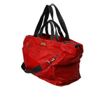 Dolce & Gabbana Red Nylon Calfskin Hand Shoulder Duffel Bag