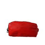 Dolce & Gabbana Red Nylon Calfskin Hand Shoulder Duffel Bag