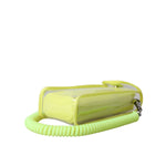 Dolce & Gabbana Yellow Green Plastic DG Logo Neck Strap Cardholder Wallet