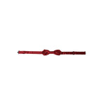 Dolce & Gabbana Red Silk Jacquard Adjustable Neck Men Bow Tie FT3916