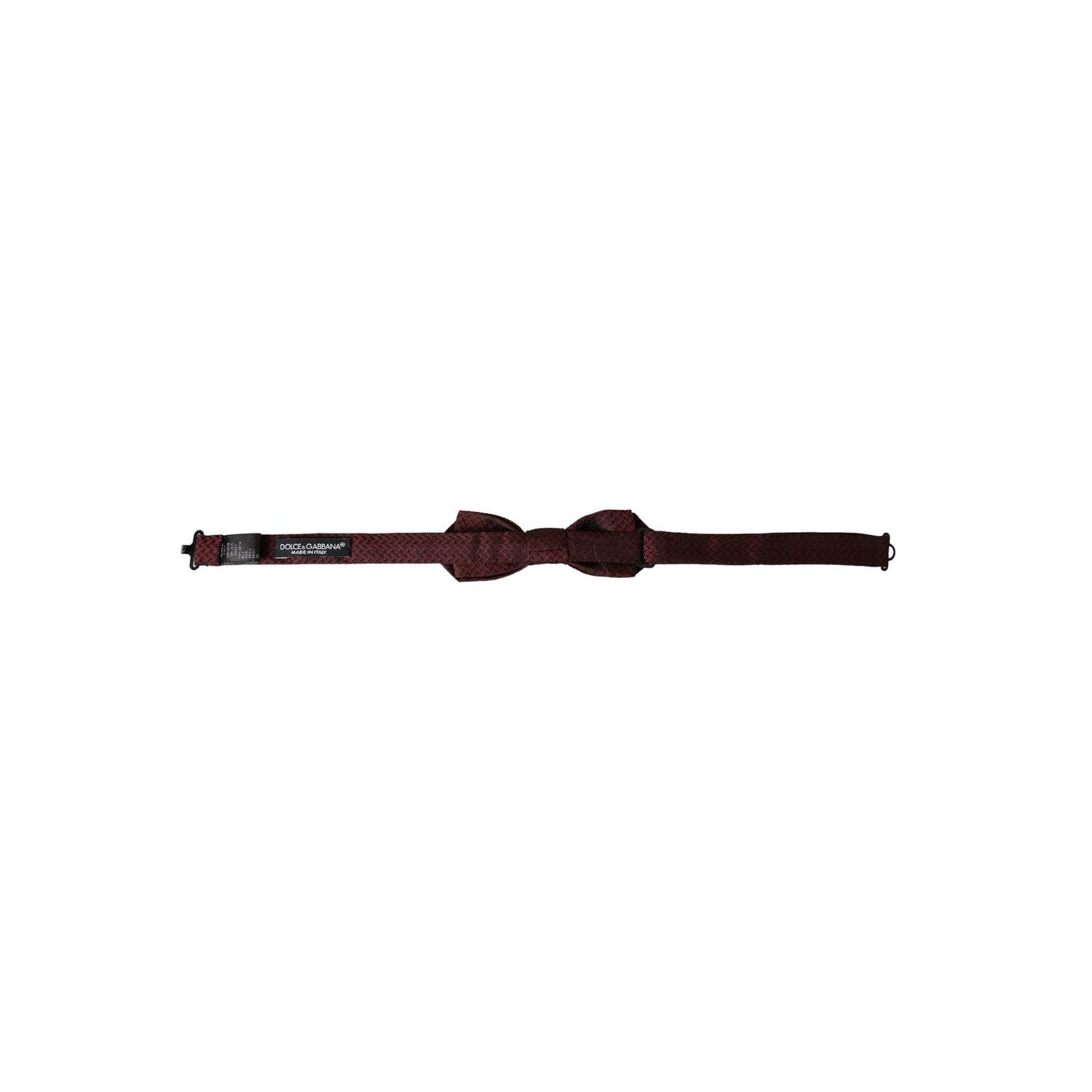 Dolce & Gabbana Red Silk Fantasy Adjustable Neck Men Bow Tie