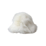 Dolce & Gabbana White Acrylic Fur Womens Bucket Hat HAT9560-56