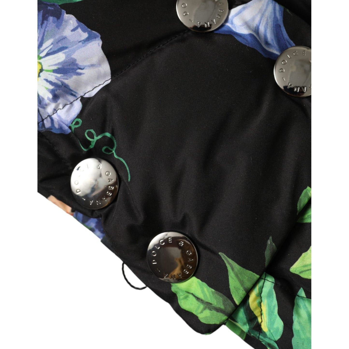 Dolce & Gabbana Black Floral Print Whole Head Wrap Hat HAT9626