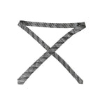 Dolce & Gabbana Black White Stripes Silk Adjustable Tie KRA3386
