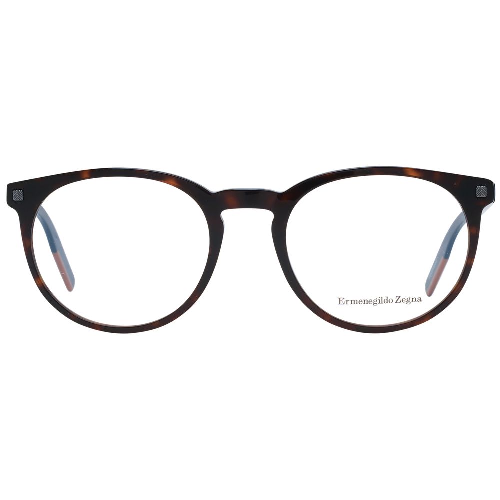 Ermenegildo Zegna Brown Men Glasses Frame