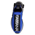 Dolce & Gabbana Blue Logo Low Top Sorrento Sneakers Shoes MV5814-39.5