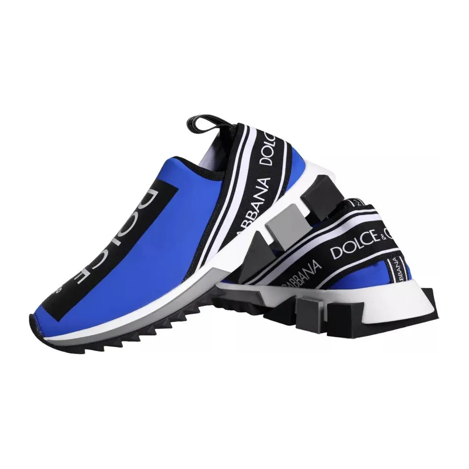 Dolce & Gabbana Blue Logo Low Top Sorrento Sneakers Shoes MV5814-39.5
