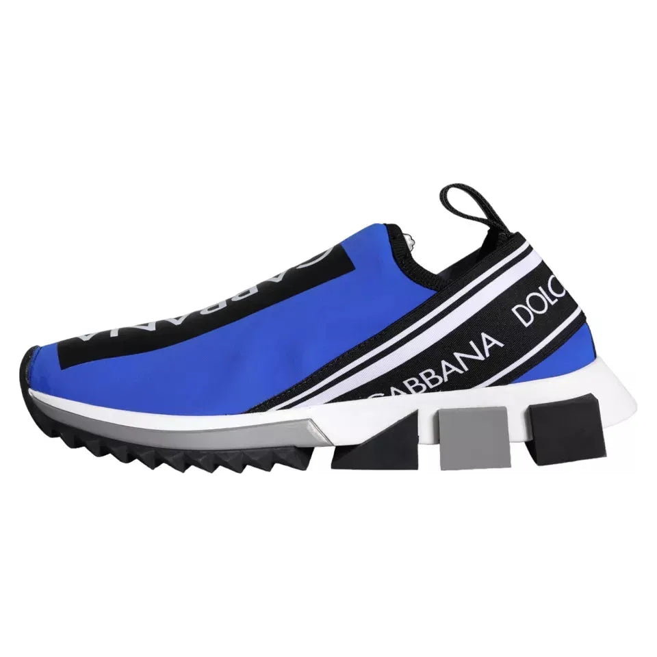 Dolce & Gabbana Blue Logo Low Top Sorrento Sneakers Shoes MV5814-39.5