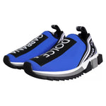 Dolce & Gabbana Blue Logo Low Top Sorrento Sneakers Shoes MV5814-39.5