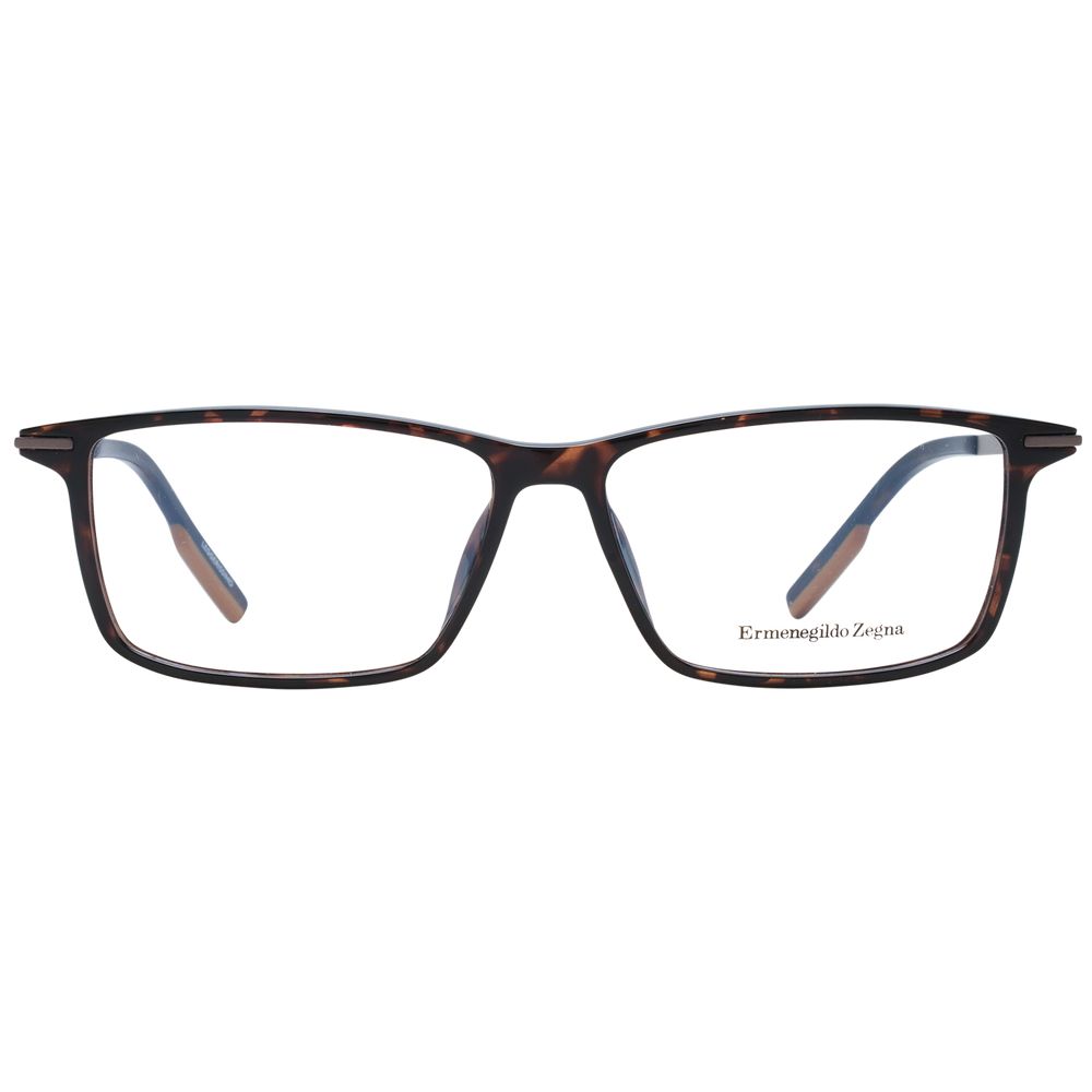 Ermenegildo Zegna Brown Men Glasses Frame