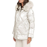 People Of Shibuya White Polyester Jackets & Coat PE-13569-IT40|S