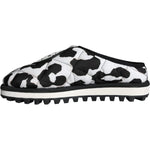 Dolce & Gabbana Black White Quilted Logo Sandals Slides Shoes MV5908-44