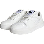 Dolce & Gabbana White Miami Leather Low Top Sneakers Shoes MV6124-41
